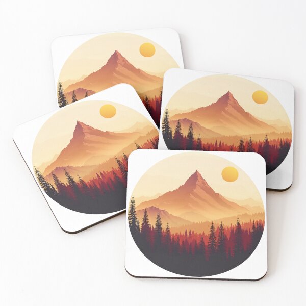 Item preview, Horizon Sunset Mountain Peak designed and sold by felix.illustrates.