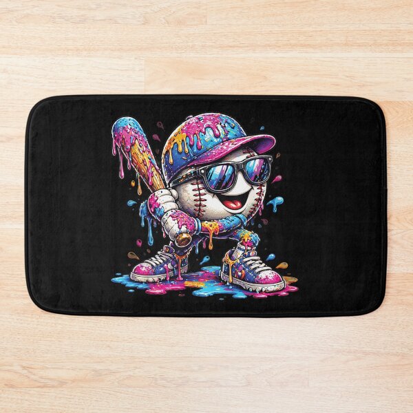 Item preview, Street Art Graffiti Style Baseball Character With Colorful Paint Splatter Design designed and sold by KrystinaGiGi.