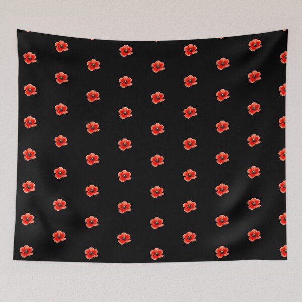 Item preview, Red flower watercolor  designed and sold by uunaa.