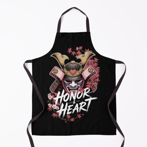 Item preview, Honor and Heart Samurai Oni Mask Cherry Blossom Japanese Warrior T-Shirt designed and sold by DarylWelsh2024.