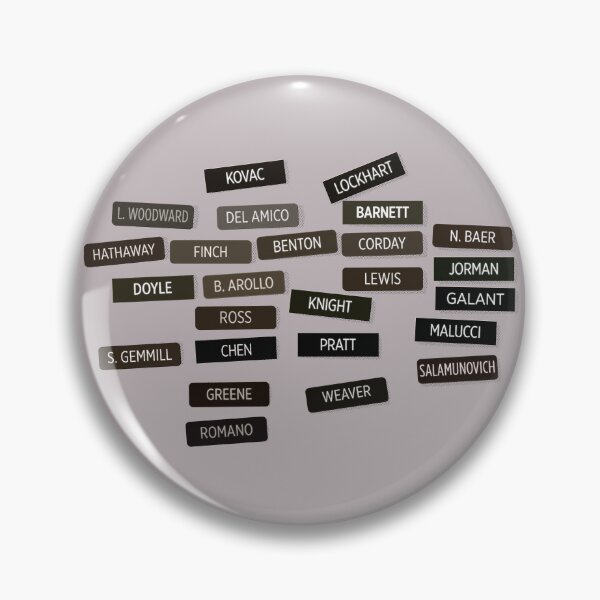 Item preview, ER name tags wall designed and sold by Iko.