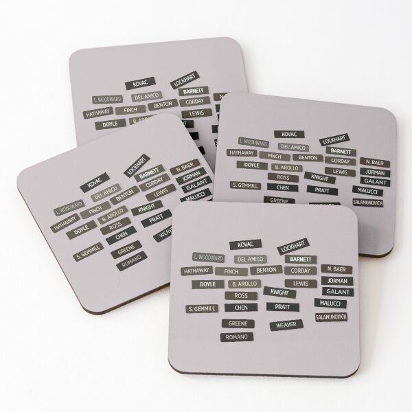 Item preview, ER name tags wall designed and sold by Iko.