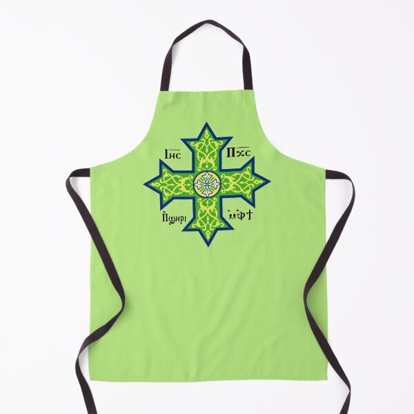 Item preview, Coptic Cross Green Icon designed and sold by sifis.