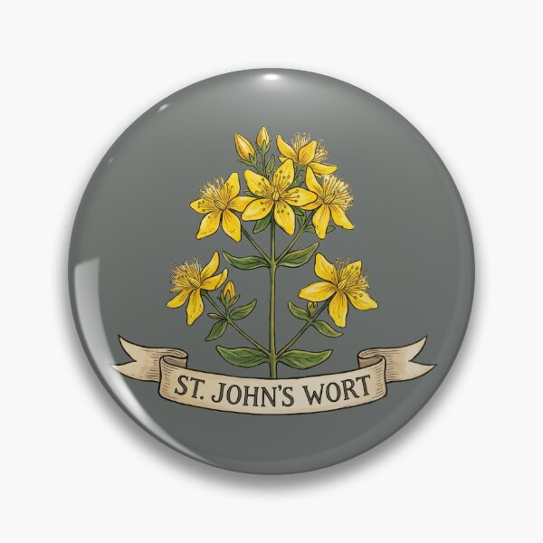 Item preview, St. John's Wort at Stonehenge | Midsummer Solstice Botanical Art designed and sold by Englandbear.