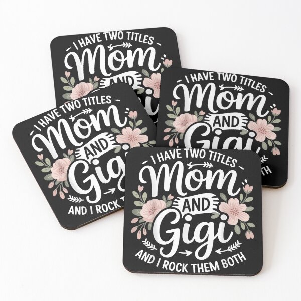 Item preview, I Have Two Titles Mom And Gigi Floral Grandma Appreciation Design designed and sold by KrystinaGiGi.