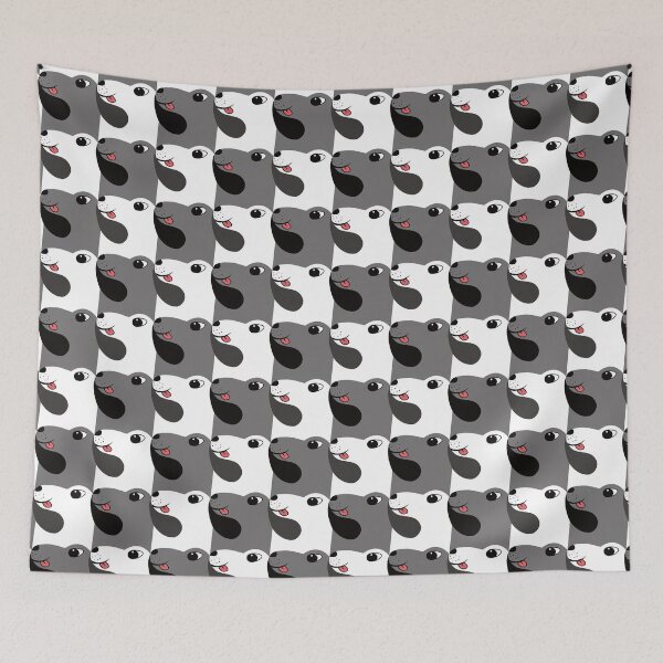 Item preview, Dogs checkered tessellation designed and sold by mrhighsky.