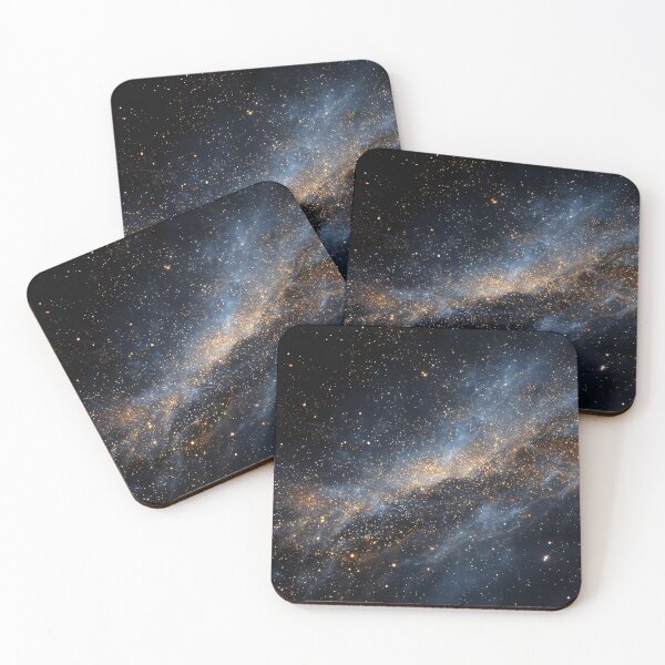 Item preview, Golden Galaxy Nebula Starfield Deep Space Cosmic Art designed and sold by Faithlines.