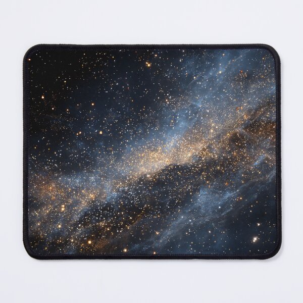 Item preview, Golden Galaxy Nebula Starfield Deep Space Cosmic Art designed and sold by Faithlines.