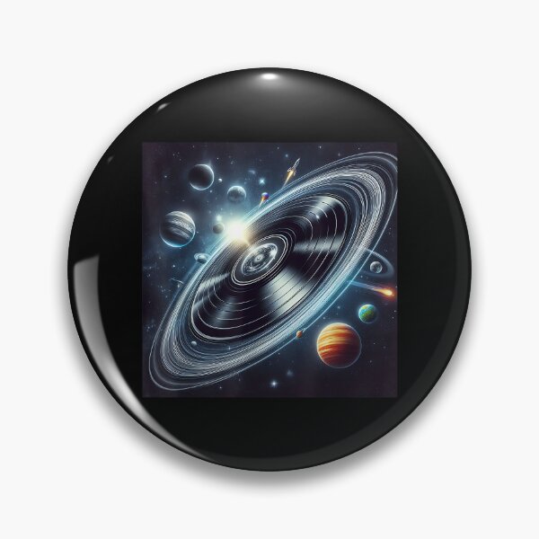 Artikelvorschau, Vinyl-Schallplatte kreist durch den Weltraum – Kosmische Spuren von Planeten entworfen und verkauft von AlanYYoder.