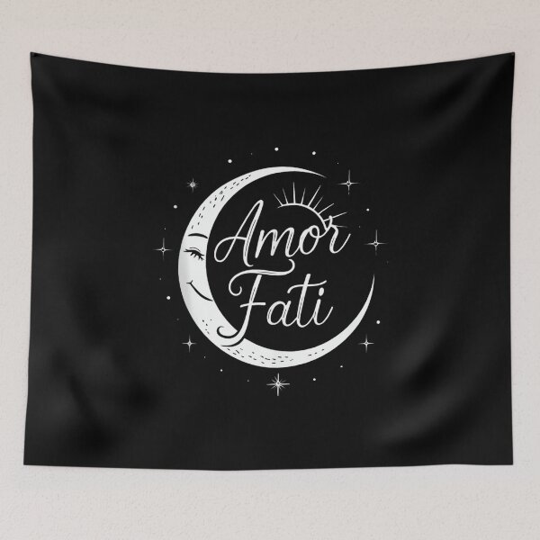 Item preview, Sun and Moon Celestial Minimalist Tee Amor Fati Stoic Quote designed and sold by raeganluskanor.