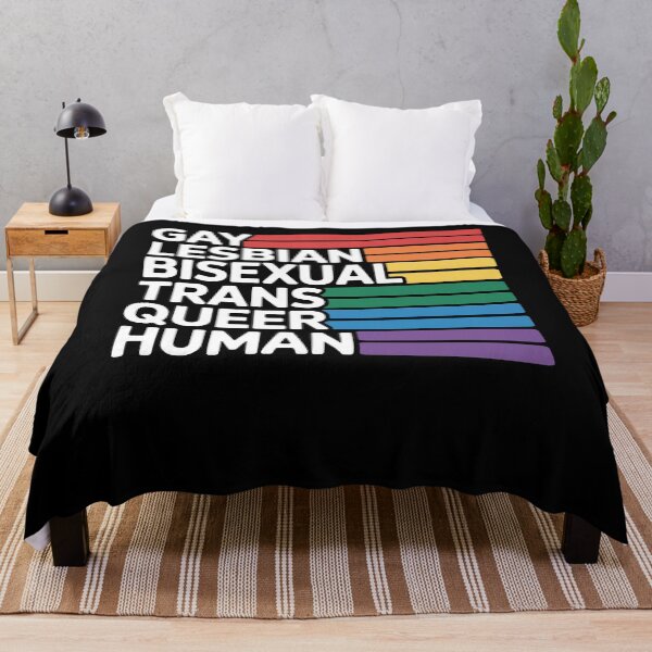 Item preview, Gay Lesbian Bisexual Trans Queer Human LGBTQ+ Pride designed and sold by Say It With Ink.