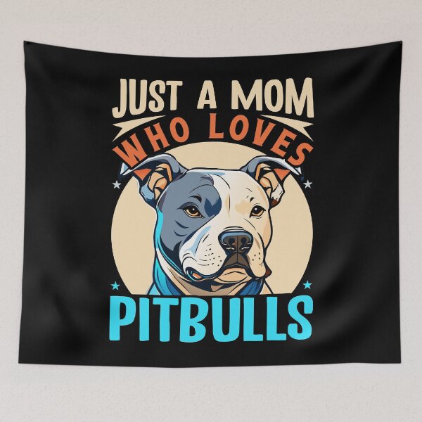 Item preview, Just A Mom Who Loves Pitbulls designed and sold by SiarheiYur.