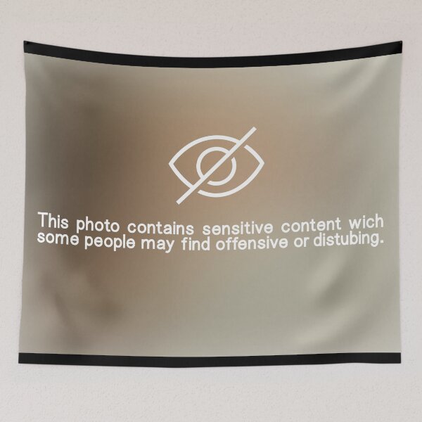 Item preview, Text: This photo contains sensitive content wich some people may find offensive or distubing. designed and sold by OneLittleCrow.