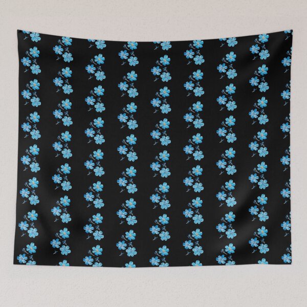 Item preview, Blue flowers watercolor  designed and sold by uunaa.