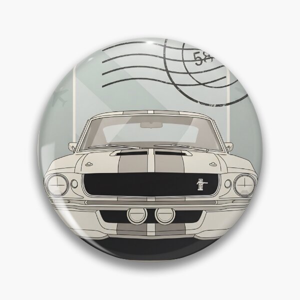 Item preview, 1967 Ford Mustang Shelby GT500 Classic Muscle Car Vintage Stamp Art designed and sold by Motorline44.