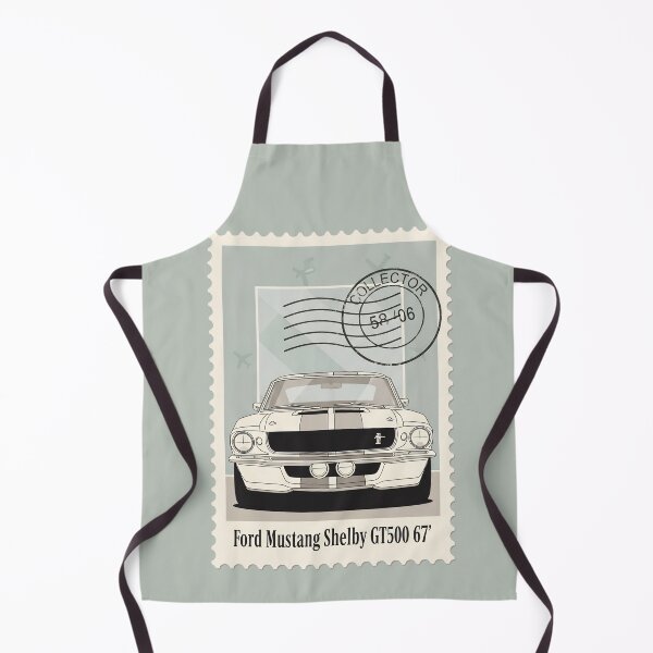 Item preview, 1967 Ford Mustang Shelby GT500 Classic Muscle Car Vintage Stamp Art designed and sold by Motorline44.