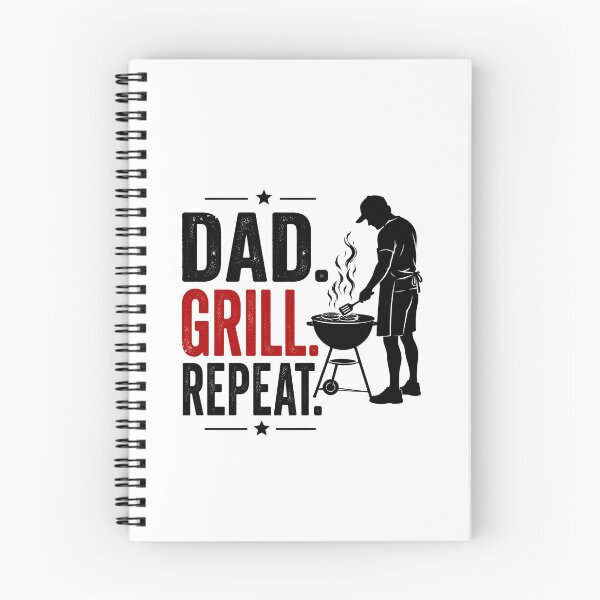 Item preview, Dad Grill Repeat Funny BBQ Design designed and sold by WikaKowalczyk.