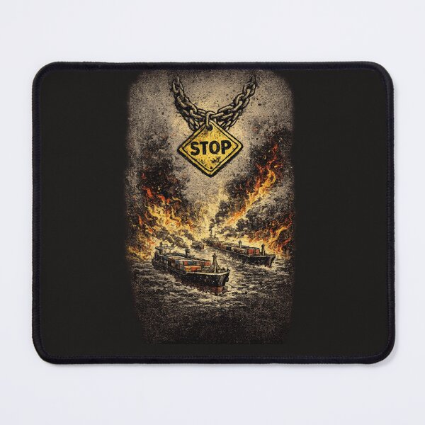 Item preview, Hormuz Crisis Vintage Grunge Design | Oil Tanker Street wear Art designed and sold by AMAOZ.