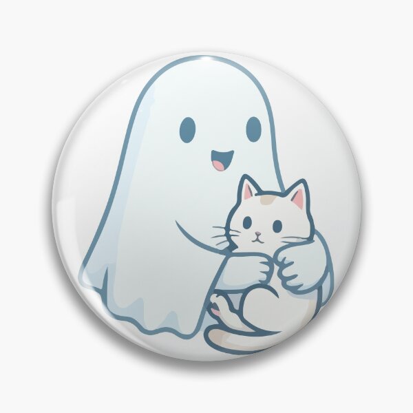 Item preview, ghost hugging cat designed and sold by Brexmore3.