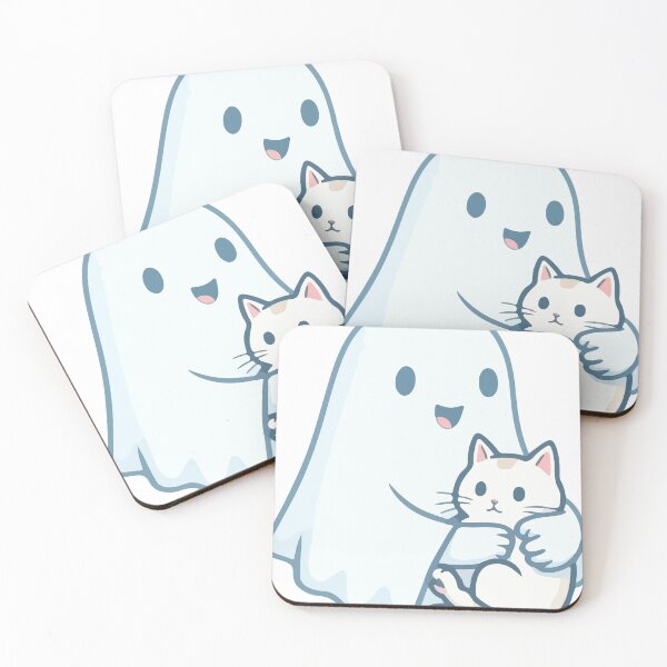 Item preview, ghost hugging cat designed and sold by Brexmore3.