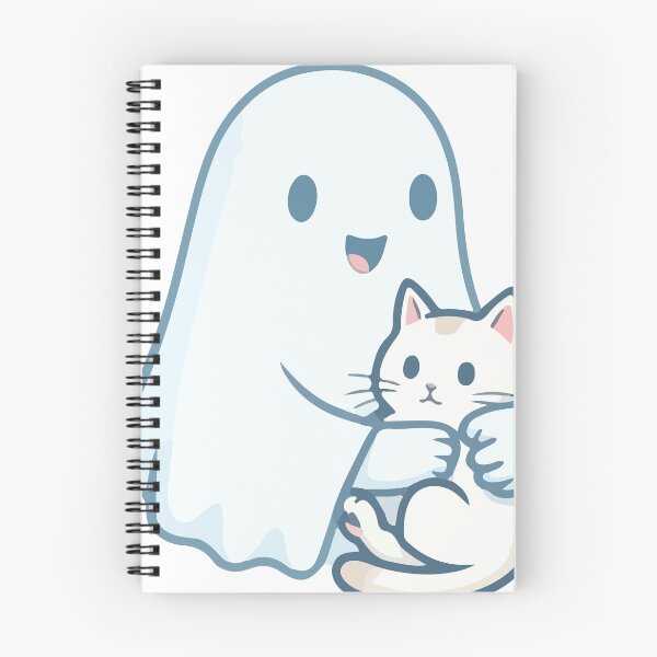 Item preview, ghost hugging cat designed and sold by Brexmore3.