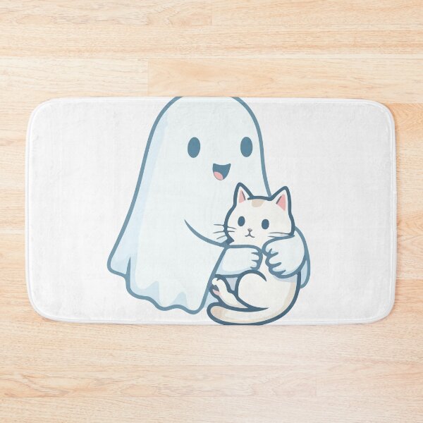 Item preview, ghost hugging cat designed and sold by Brexmore3.