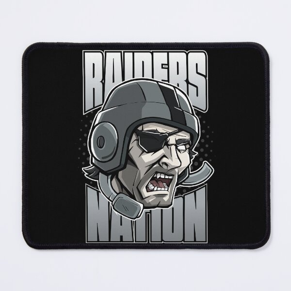 Item preview, Raider Nation Warrior - Silver and Black Pirate Mascot Art designed and sold by Canache.