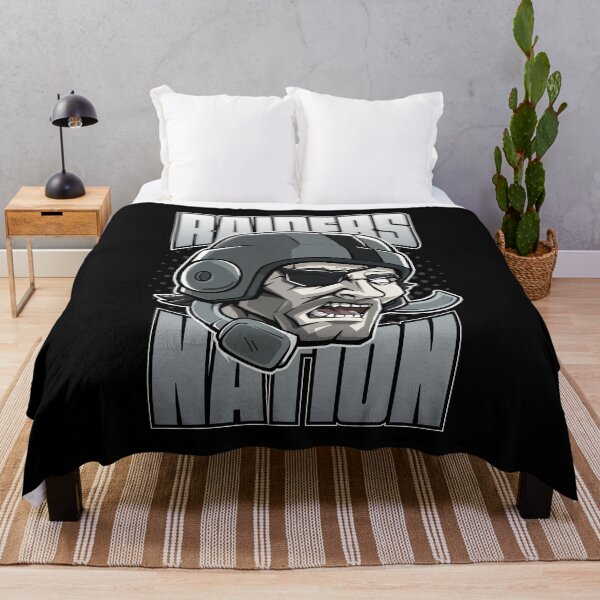 Item preview, Raider Nation Warrior - Silver and Black Pirate Mascot Art designed and sold by Canache.