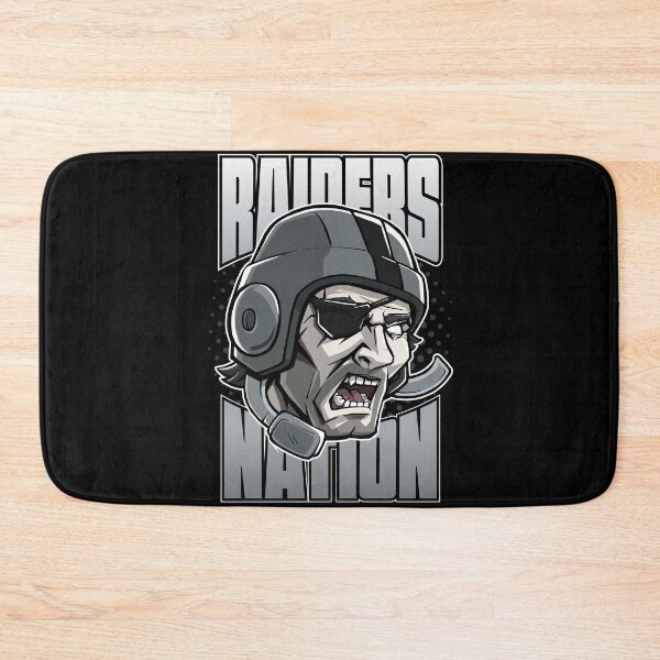 Item preview, Raider Nation Warrior - Silver and Black Pirate Mascot Art designed and sold by Canache.