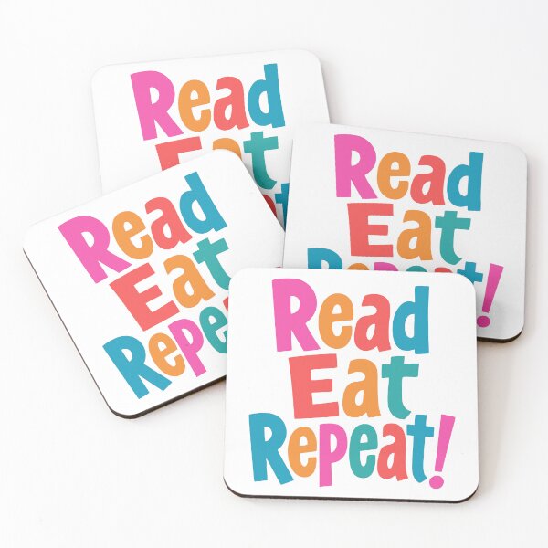 Item preview, Read, Eat, Repeat. Book club, readers, book lovers designed and sold by iclipart.