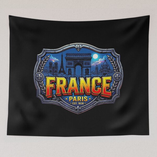 Item preview, Paris France Night Skyline designed and sold by sky11PP.