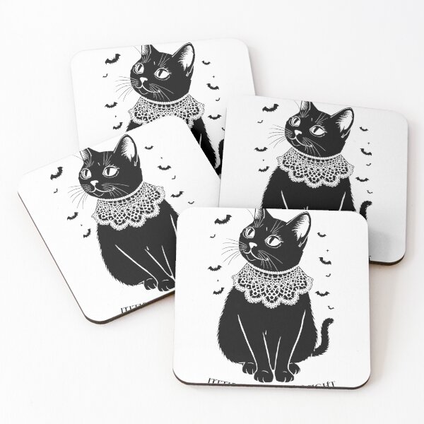 Item preview, Little Lady of the Night – Gothic Black Cat Design designed and sold by PrintologyAura.