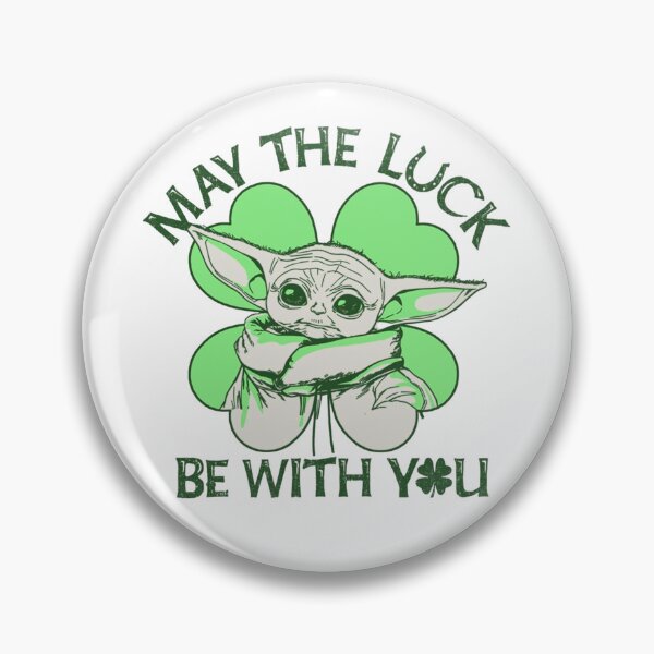 Item preview, May The Luck Be With You - Baby Yoda Design, Funny St Patrick’s Day Gift Idea designed and sold by RickStillDesigns.