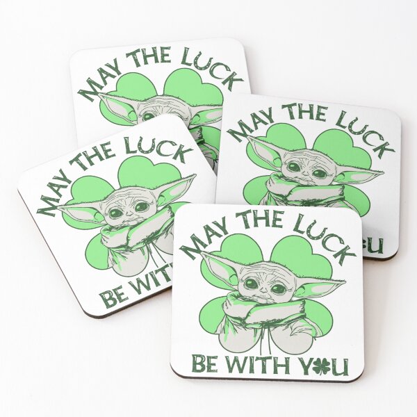 Item preview, May The Luck Be With You - Baby Yoda Design, Funny St Patrick’s Day Gift Idea designed and sold by RickStillDesigns.