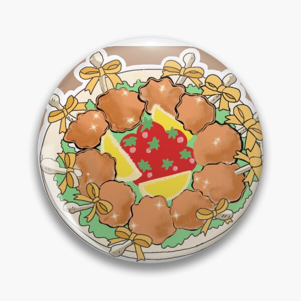 Item preview, Cute aesthetic chicken lollipop dinner illustration designed and sold by Janevivictoria.