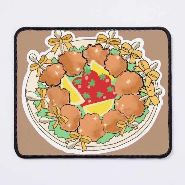 Item preview, Cute aesthetic chicken lollipop dinner illustration designed and sold by Janevivictoria.
