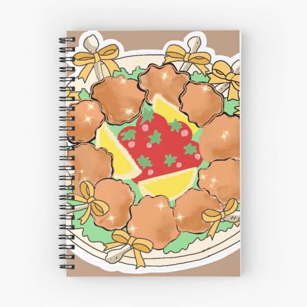Item preview, Cute aesthetic chicken lollipop dinner illustration designed and sold by Janevivictoria.