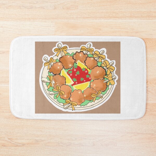 Item preview, Cute aesthetic chicken lollipop dinner illustration designed and sold by Janevivictoria.