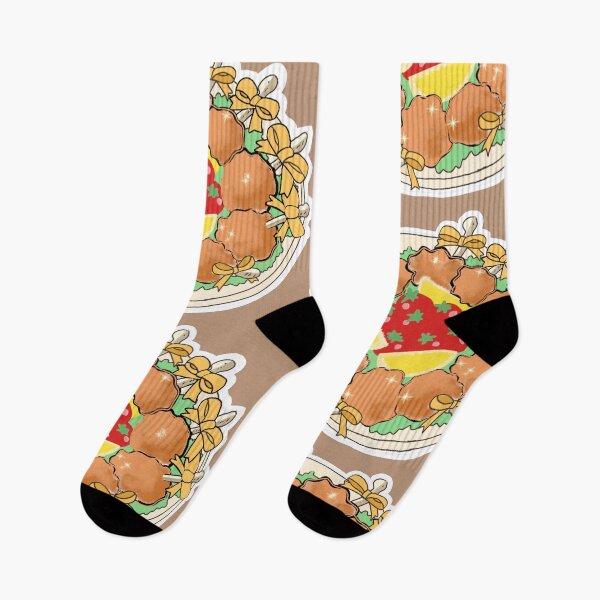 Item preview, Cute aesthetic chicken lollipop dinner illustration designed and sold by Janevivictoria.