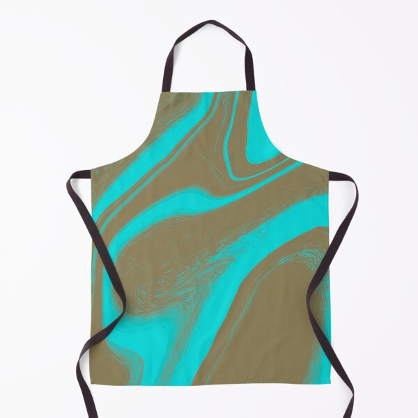 Item preview, Electric Turquoise & Earth Swirl: Vibrant Abstract Marble Art designed and sold by CaramelCo.