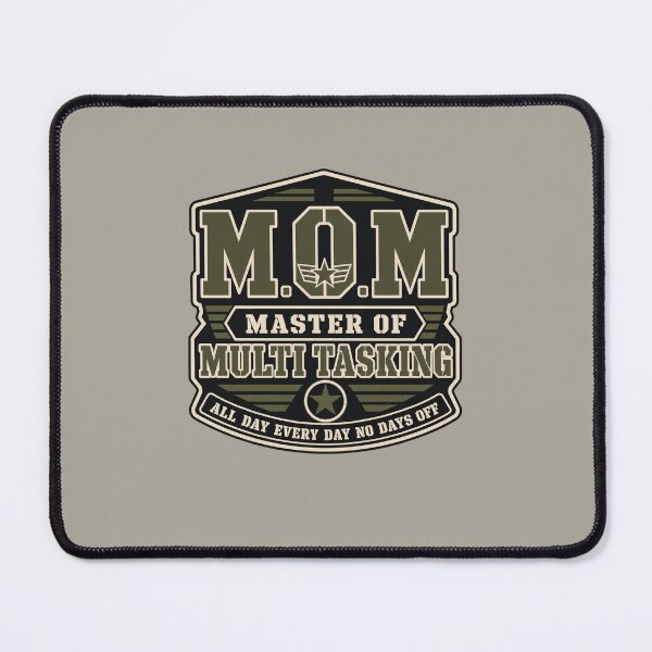 Item preview, M.O.M Master Of Multi Tasking Military Style Mom Badge Design designed and sold by Mindworx21.