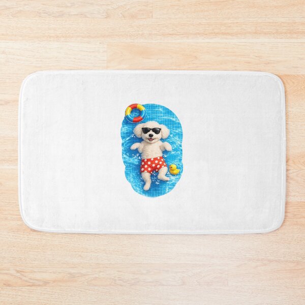 Item preview, Cute Summer Pool Dog Sticker | Funny Sunglasses Puppy Aesthetic Sticker designed and sold by Bysma.