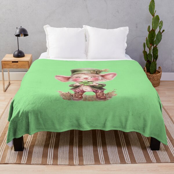 Item preview, Adorable Fairytale Gnome Holding Shamrock - St. Patrick's Day Art designed and sold by illeN-Art-World.