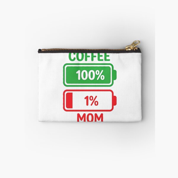 Item preview, Funny Coffee Powered Tired Mom Battery Graphic designed and sold by Silent Watch Threads..