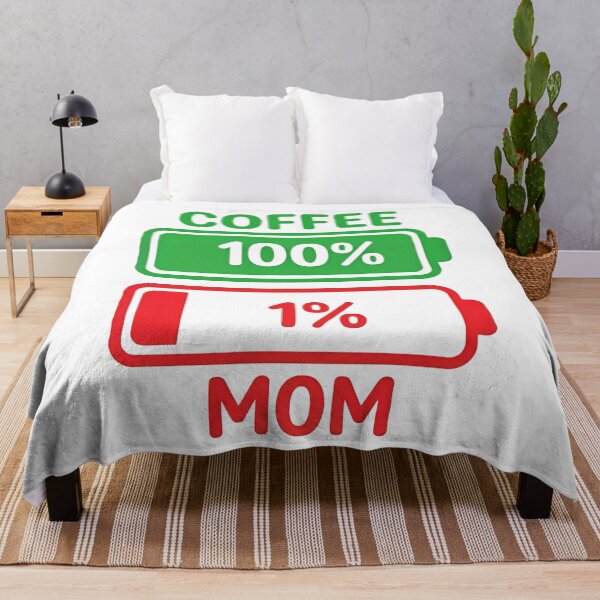 Item preview, Funny Coffee Powered Tired Mom Battery Graphic designed and sold by Silent Watch Threads..