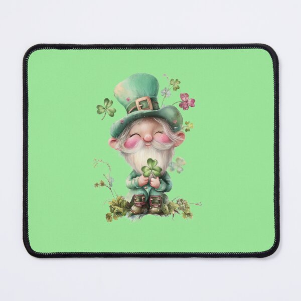 Item preview, Cute Watercolor Little Leprechaun with Lucky Clover designed and sold by illeN-Art-World.