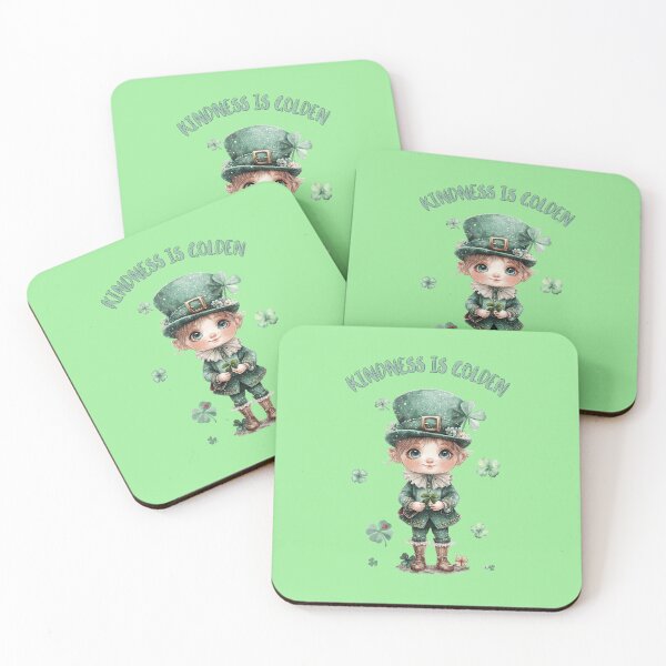 Item preview, Cute Lucky Leprechaun "Kindness is Golden" St. Pa’trik's Art designed and sold by illeN-Art-World.