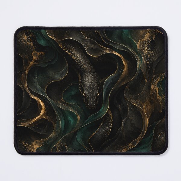 Item preview, Emerald Obsidian Snake Abstract designed and sold by Bellassi.