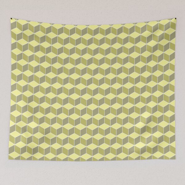 Item preview, 3d Cubes Pattern Yellow designed and sold by sifis.