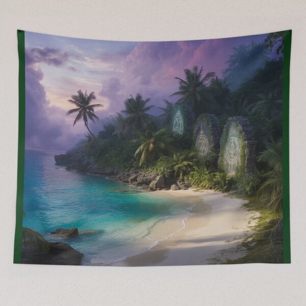 Item preview, A mystical tropical  sunset. designed and sold by Lilashakti ⭐️ ⭐️ ⭐️ ⭐️ ⭐️.